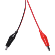 4x Dual Crocodile Clips Banana Plug Male to 2 Test Leads Black and Red Cable