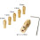 18 Pieces 0.5-3mm Drill Chuck Collets Set with 3.17mm Chuck Clamp for Drill Folder Copper Cap Axis Drill Collet Tool Kit 2