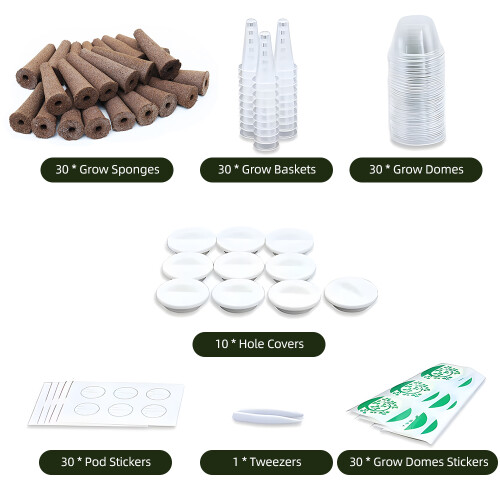 161Pcs Hydroponic Growing System Kit, Soilless Cultivation Set 2