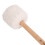 Wool Fleece Drum Mallet with Beech Wood Handle, White, Large 10
