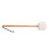 Wool Fleece Drum Mallet with Beech Wood Handle, White, Large 11