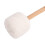 Wool Fleece Drum Mallet with Beech Wood Handle, White, Large 8