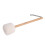 Wool Fleece Drum Mallet with Beech Wood Handle, White, Large 9