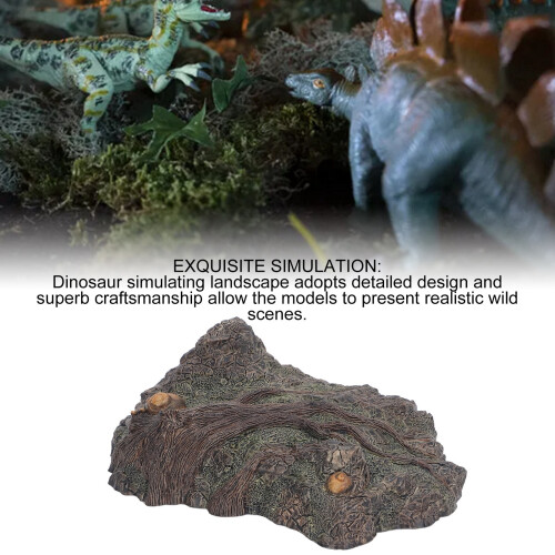 Dinosaur Simulated Landscape Model Scene with Tree Root Pedestal M97 2