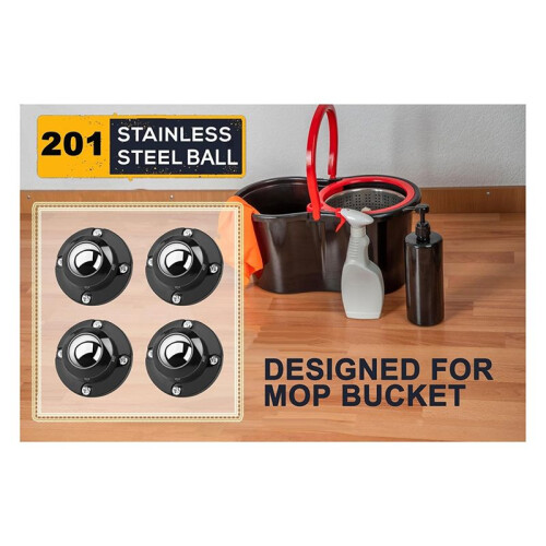 Updated Self Adhesive Caster Wheels 4 Pack, 201 Stainless Steel Stick  Wheels 2