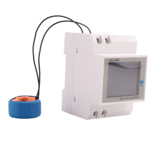 Digital Enfas AC 40-300V 100A Din-Skena 6 i 1 Voltmeter Amperemeter Watt Kwh FrekvensmäTare 110V(Extern CT)