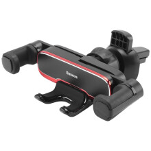Baseus Gravity Car Phone Holder Car Air Vent Mount Holder for 4.7-6.5 Inch Air Vent Mount Cell Phone Support Black