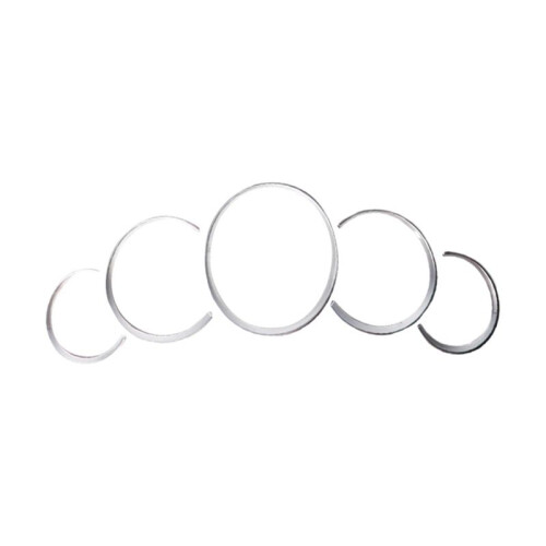 ABS Dashboard Instrument Panel Decorative Ring Cover Trims Sticker for  911 Cayenne  Silver