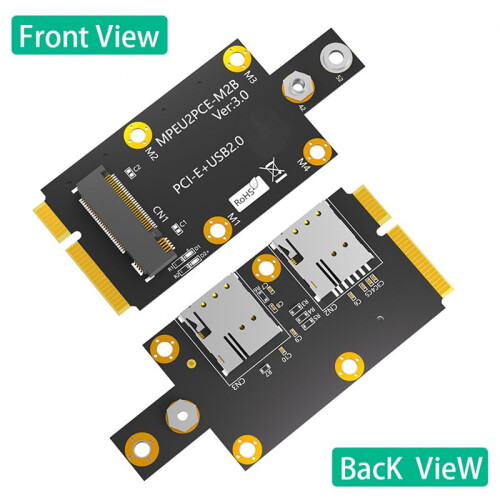 M.2 Nyckel B Till  PCI-E Adapter Rem Dubbla  SIM-Kort StöD 3G/4G/5G Adapter Multi-Function BekväM Modul 1