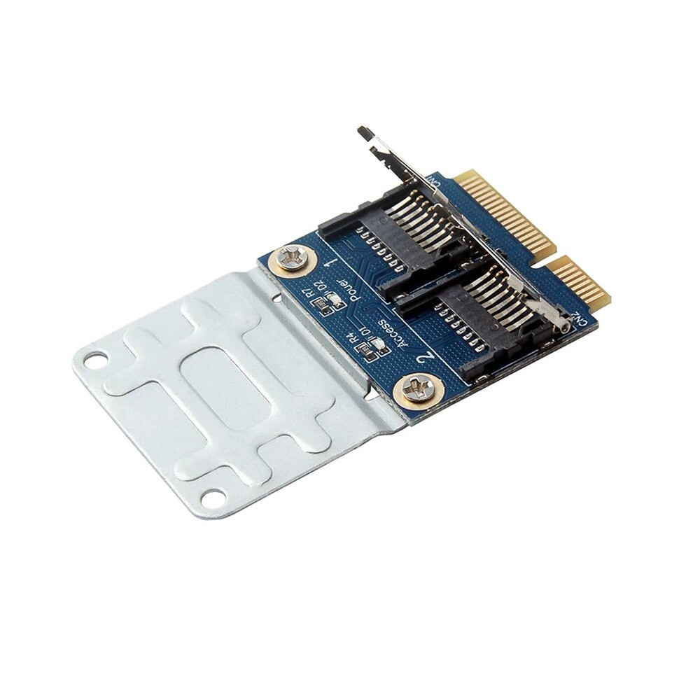 Pci-E Adapter 2 Ssd Hdd For Laptop Dual Micro- Sdhc Sdxc Tf To Pcie Memory Card Reader 6033227377024