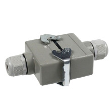 HDC-HE-24 Core Rectangular Heavy Duty Connector for Docking Waterproof Socket Connector for Aerospace Industry 16A