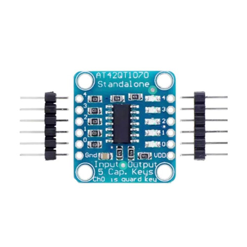 AT42QT1070 Touch Sensor Breakout Board 5-Key Capacitive Touch Pad DIY Electronic Indicator Multiple Capacitive Sensing 1