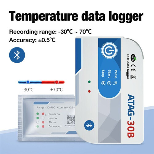 USB  Temperature Data Logger 65000 Points Internal Sensor High Precision TEMP Recorder for Cold Chain 2