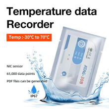 USB Temperature Data Logger 65000 Points Internal Sensor High Precision TEMP Recorder for Cold Chain