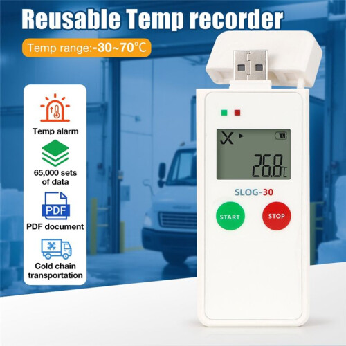 Temperature Recorder USB Temperature Data Logger Food Medicine Refrigerated Transportation 1