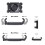 Motorcycle Back Clip Holder, Stretchable, Shockproof, Anti Slip, Fixed for Riding, Rotating, Locking Racket B 6