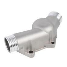 2 Pcs Aluminum Thermostat Housing Cover for , Silver & Silver-Grey