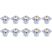 10X UHF Female SO239 Panel Chassis Mount Flange Deck Mount Solder Cup RF Connector