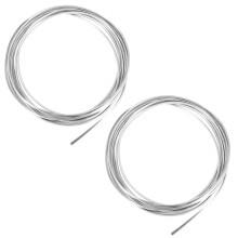 2X 20FT Chrome Moulure Garniture Bande Bord de Porte de Voiture Anti-Rayures Protecteur Couverture Argent