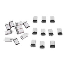20 Pcs USB Type B Plug Male 180 Degree 5-Pin SMD SMT Solder Jack Connector