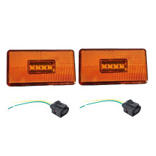 2 Stuks 4LED Zijmarkeringslicht 2052119 voor  5 6 Serie PR Cabs GTS Serie Vrachtwagen met 2Pin Connector Indicator Lamp