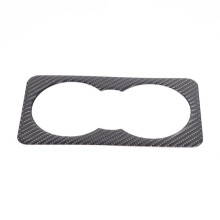 Carbon Fiber for 110 2020-2024 Rear Armrest Cup Holder Cover Trim Interior Accessories