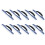 10pcs Soft Silicone Handy Squeegee Rubber Sheet Drying Blade Clean Scraping Film Scraper Car Accessaries 1