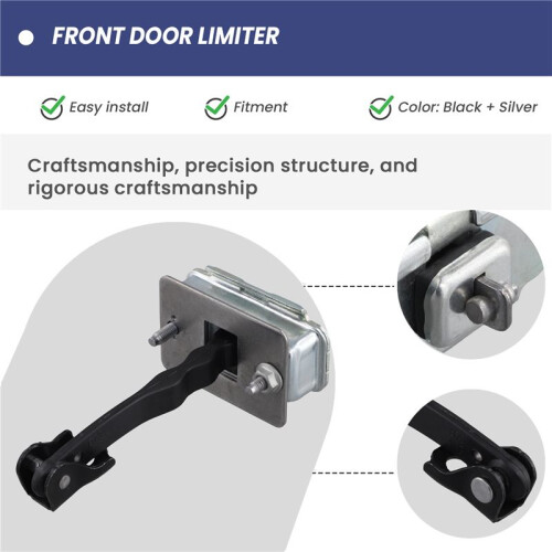 New Rear Door Hinge Stop Check Strap Limiter 9181R2 for  C4 MK2 2010-2017 DS4 2010-2017 Front 1