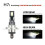 4Pcs H7 LED Headlight Conversion 6W 1000LM 6000K Error Free Canbus Bulb 6