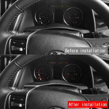 Car Instrument Frame Meter Display Frame Cover Trim for ALPHARD VELLFIRE 30 Series 2018-2022 Carbon Fiber