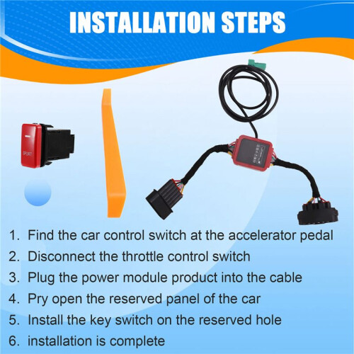 For    Power Module External ECU Unlock Sports Mode Throttle Power Modified Throttle Controller