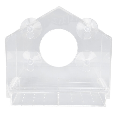 Plastic Window Bird Feeder Anti-Drop Hut 2