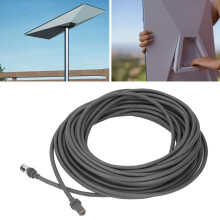 V3 Gen3 30 pies 24AWG Cable satelital 2000 Mbps gris