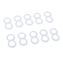 10 Pezzi Anelli Correttori in Silicone per unghie incarnite, Riutilizzabili, Lavabili, Cura delle unghie