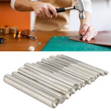 Leather & Metal Rivet Setter Tool Kit 12Pcs Stainless Steel 3mm‑15mm Width