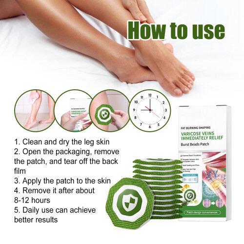 36pcs Varicose Vein Patch – Fat Burning, Anti-Inflammatory, Circulation 1