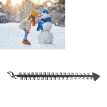 IDRA-36 Pollice Steiner di Ferro per la Misurazione della Neve, Bastone Decorativo per Tardiclima e Giardino