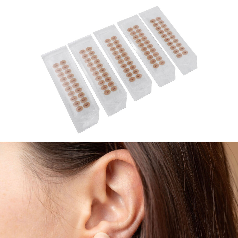 100pcs Bian Stone Ear Acupressure Patches for Pressure Point Stimulating