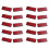 10Pair Rectangle Red Reflectors Universal for Motorcycles ATV Bikes Dirt Bikes 1