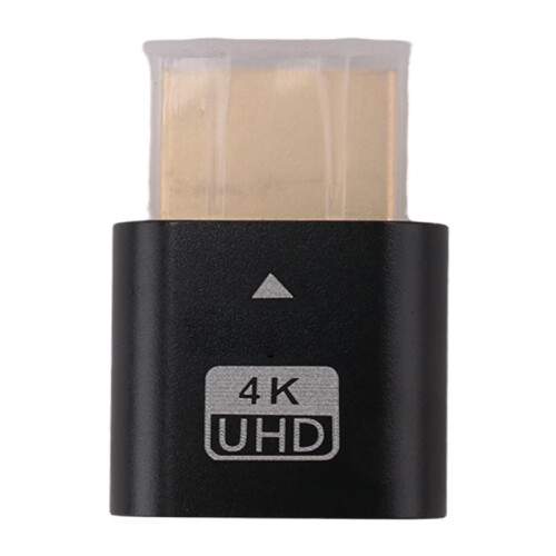 -Compatible 4K Dummy Plug with LED Light for  Cards, PC Accessories,Desktop/Laptop Vistual Display Adapter C