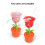 Vertical Rose-Shaped Bubble Machine with Light, Rechargeable, 13*12*27.5cm 7