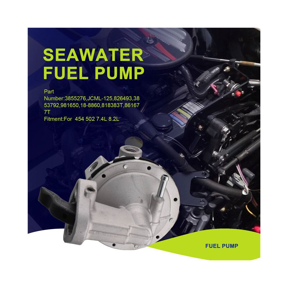 Sea Water Fuel Pump 3855276 For Mercury 454 502 7.4L 8.2L 861677T 818383T 18-8860 Light 4711376923447