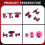 3pcs Car Dent Repair Toolpuller Dent Repair Accessorythickened Circular Washerhail Repair Tool 7