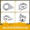 Motorcycle Modification Engine Cap Air Intake Cover Inspection Glass Transmission Box Guard Engine Cap for  Silver 6