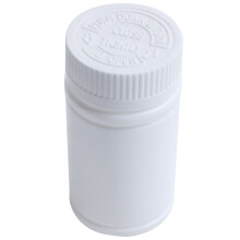 Bouteilles de MéDicament Vides en Plastique Pilule Support de Conteneur de Tablette 3Pcs Blanc