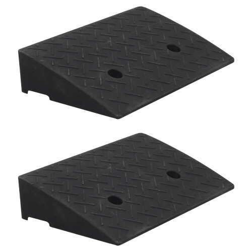 Living And Home 2 PCS Portable Rubber Kerb Ramps 2