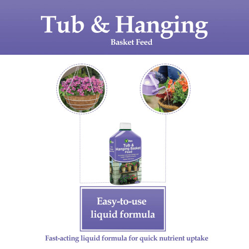 Vitax Vitax Tub & Hanging Basket Liquid Feed 1L 2