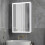 Living And Home Rectangular Wall Mount Mirror Cabinet with LED Lighting 1