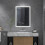 Living And Home Rectangular Wall Mount Mirror Cabinet with LED Lighting 2