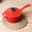 Living And Home 20cm Enameled Cast Iron Saucepan with Lid 1